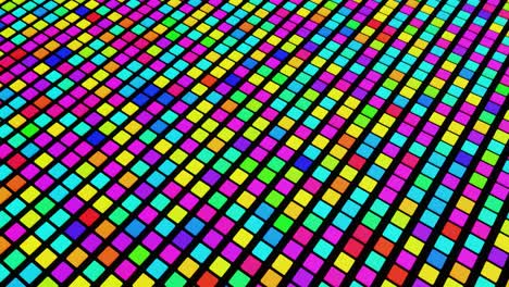 fondo geométrico simple con placas de colores en el plano parpadeando como luces de neón, bucle de animación suave en 4k. fondo colorido creativo. bucle vj.