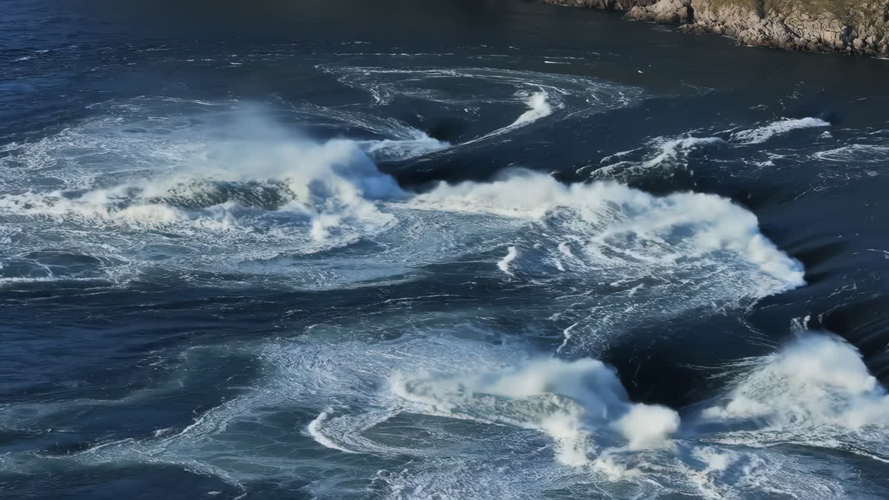Turbulent Water Rapids and Whirlpools