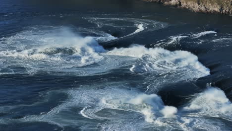 turbulent water rapids and whirlpools