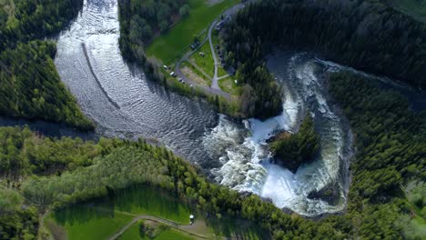 Ristafallet-waterfall-in-the-western-part-of-Jamtland-is-listed-as-one-of-the-most-beautiful-waterfalls-in-Sweden.