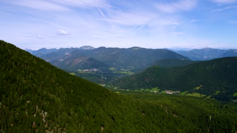 lake lago di fusine superiore italy alps. aerial fpv drone flights.