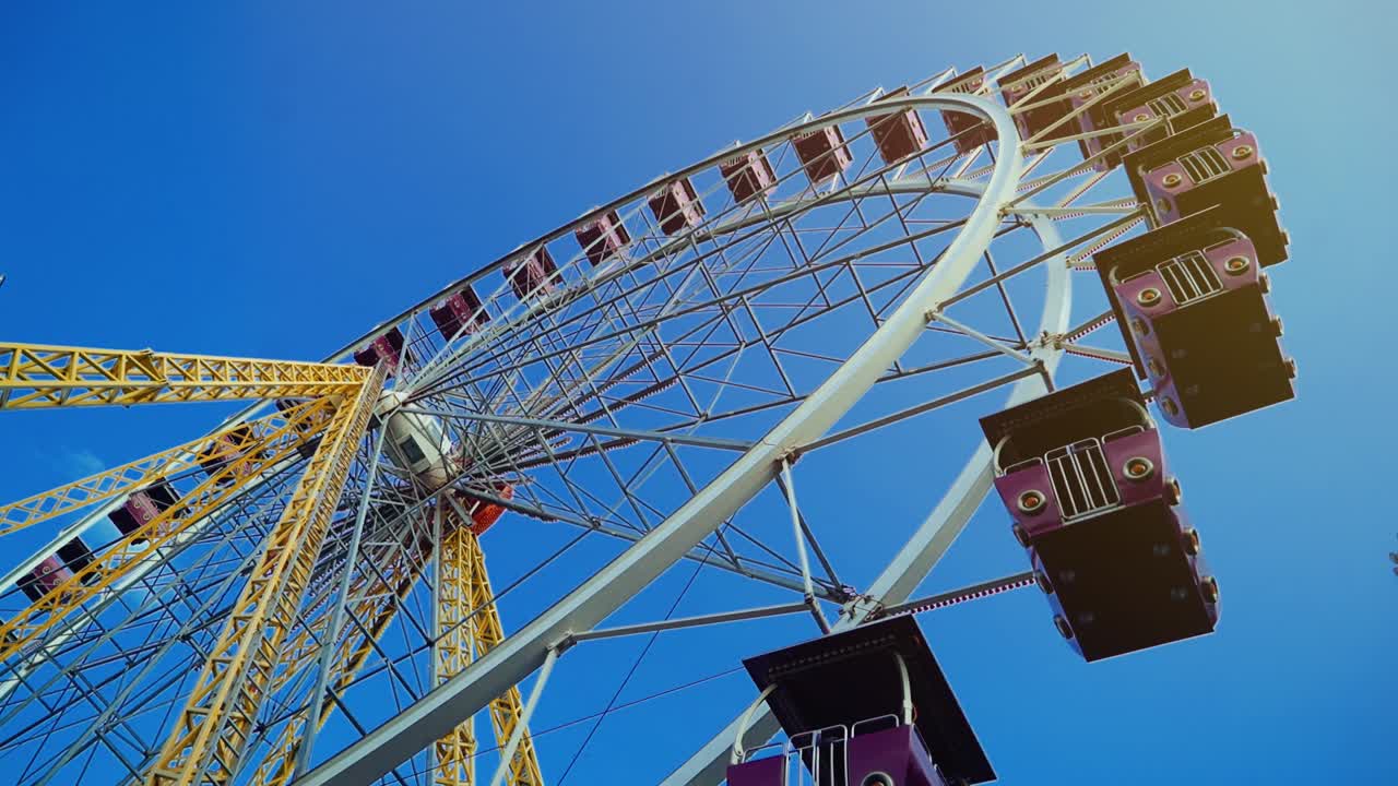 Ferris Wheel at amusement park. Big wheel