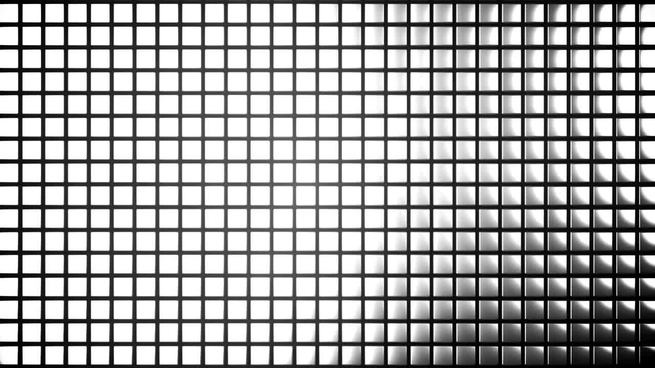 4k cubos orgánicamente desplazados en una cuadrícula.