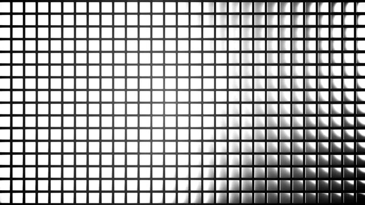 4K Organically displaced cubes in a grid.