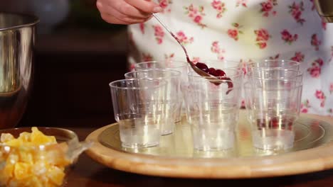 making dessert cups