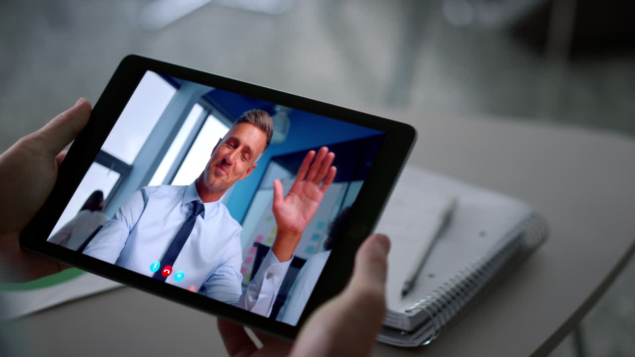 Videochiamata su tablet