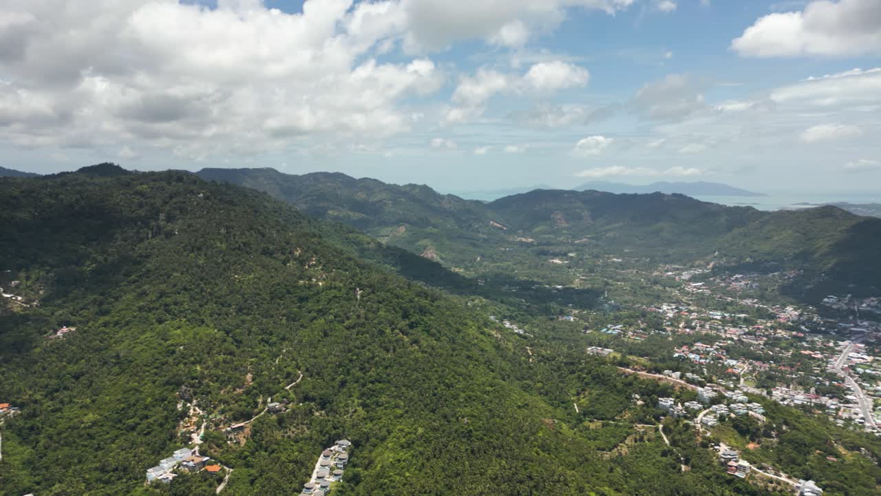 Vista a 360 gradi dell'isola di Koh Samui, punto panoramico di Koh Samui in Thailandia.