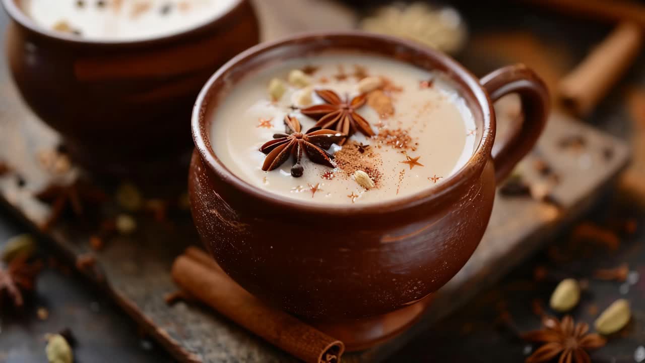 Masala Chai in a Traditional Cup