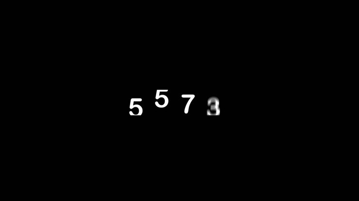 Four digit secure pin number spins and reveals CODE on black screen overlay