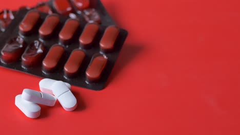 close up of medicine and pills
