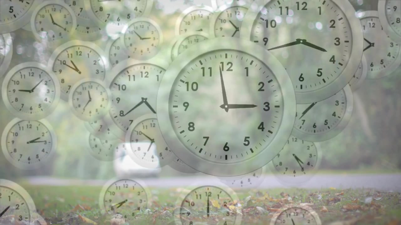 Clock drifting causing clocks floating and pulsating then fading, opening path for car rolling