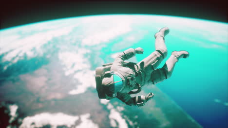 astronauta en el espacio exterior elementos de esta imagen proporcionada por la NASA