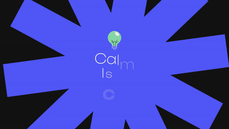 calm is a choice with lightbulb icon