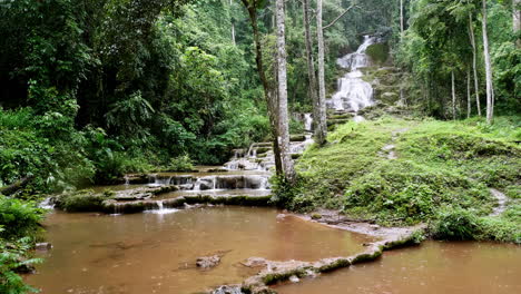 Der-Tiefe-Wald-Des-Pha-Charoen-Wasserfalls-Im-Nationalpark-Ist-Eine-Beliebte-Touristenattraktion-Im-Bezirk-Phop-Phra,-Provinz-Tak,-Thailand