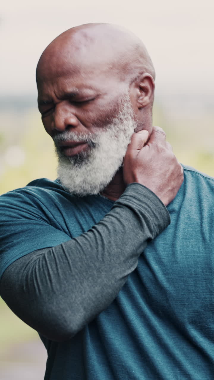 Man with neck pain