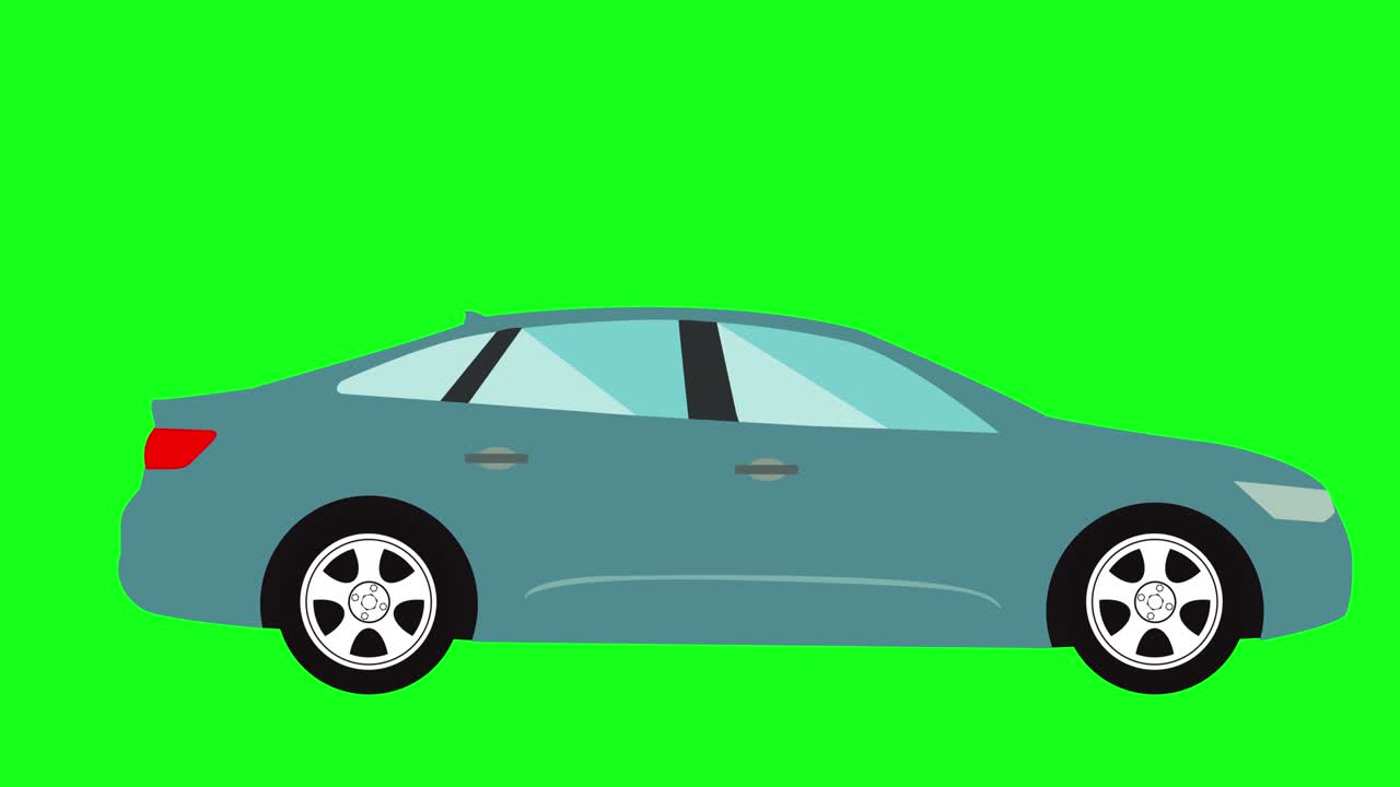 달리는 자동차 애니메이션, 그린 스크린 크로마 키, 그래픽 소스 요소