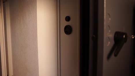 a hunter unlocks his secure gun cabinet, retrieves his rifle, and prepares for the next hunt, ensuring safety and proper firearm handling.