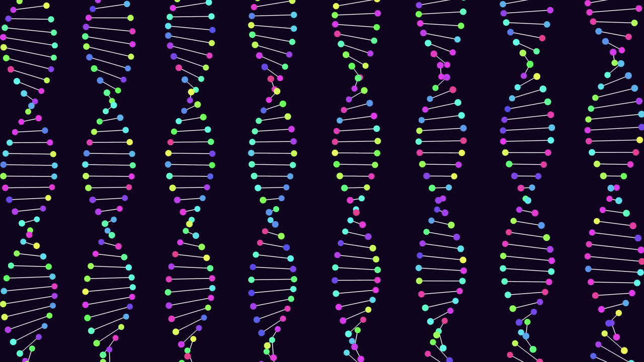 patrón de molécula futurista con puntos y líneas en el espacio oscuro