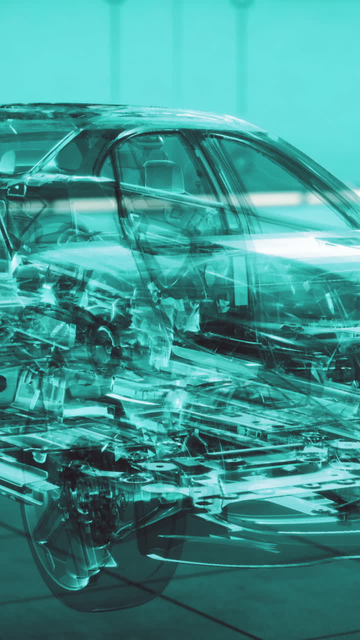 Innovative transparent car design showcases engineering and style