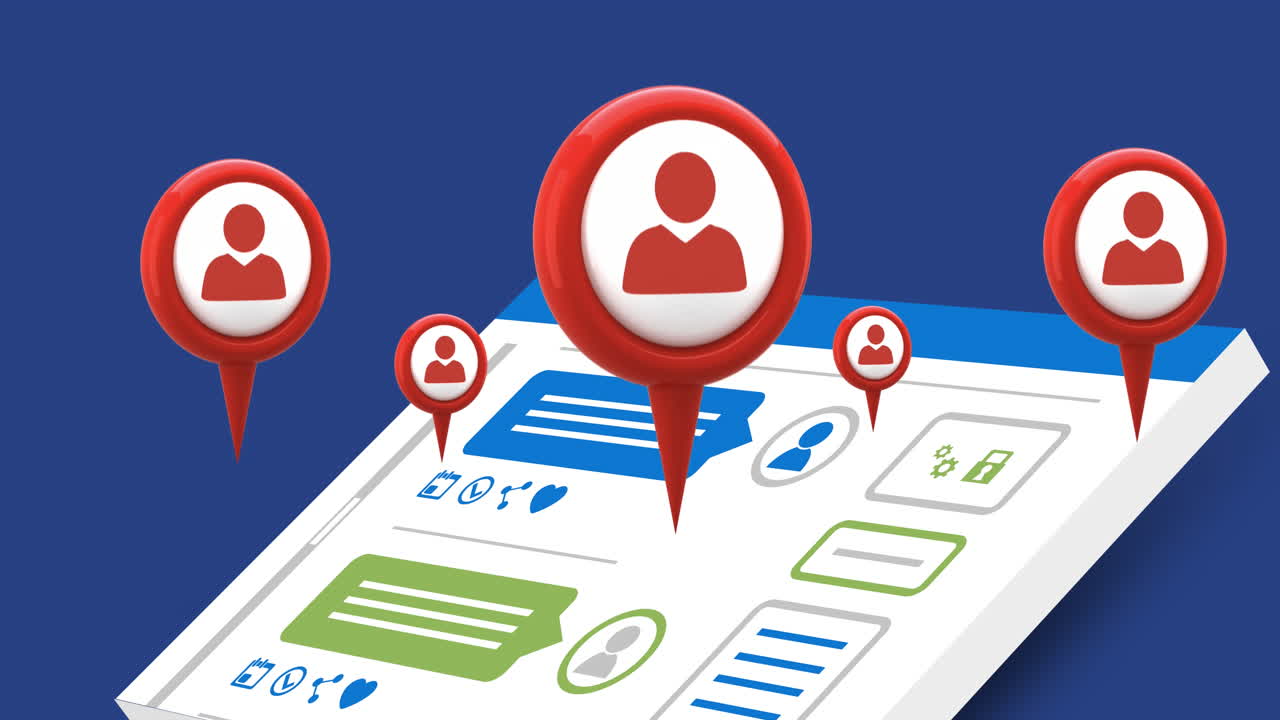 mapas y iconos de perfil para las redes sociales 4k