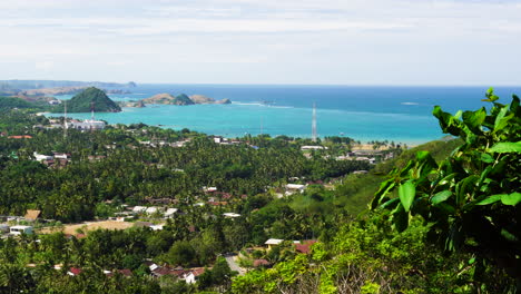 exotic coastal resort of lombok island, view from above