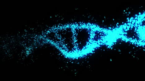 la hélice de la molécula de adn como símbolo para el código genético. concepto de medicina y tecnología. ciencia biotecnología. animación de bucle.