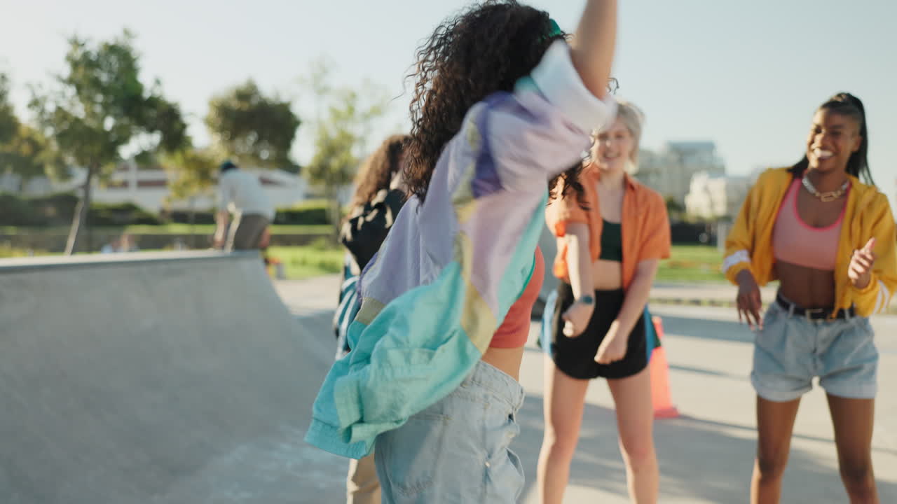 bailarín, al aire libre o personas que bailan con hip hop