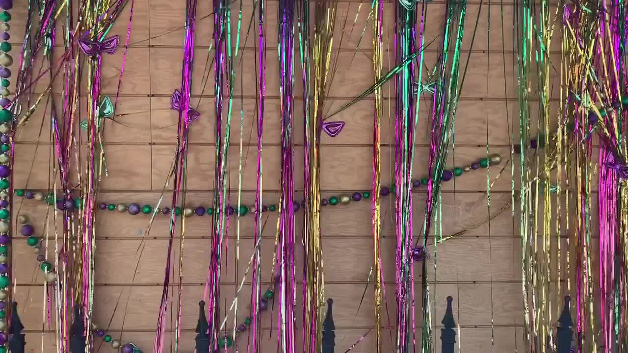 un fondo temático de fiesta de mardis gras para una fiesta al aire libre