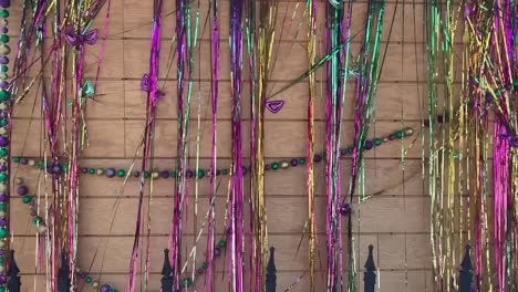 a mardis gras party themed background for an outdoor party