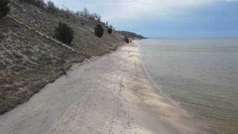 lake michigan in spring, early season