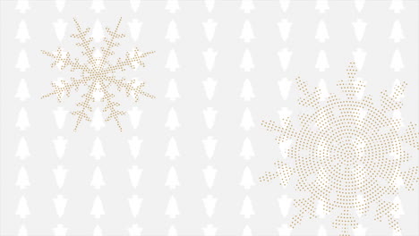 Gold-snowflakes-and-Christmas-trees-pattern