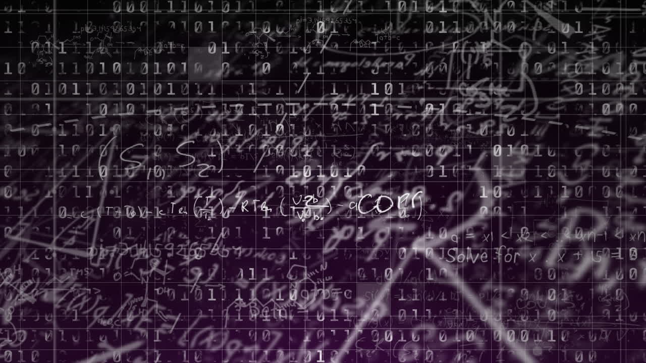 수학적 방정식에 대한 데이터 처리의 애니메이션