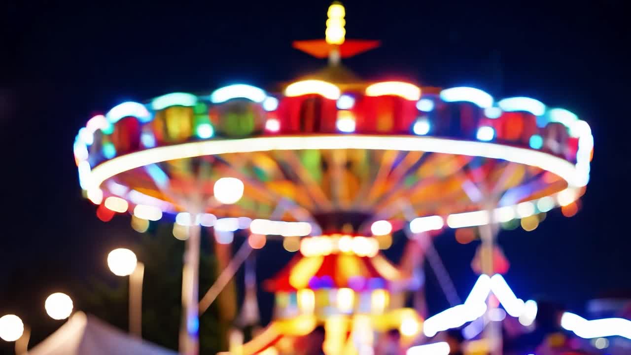 Blurry Night Carousel