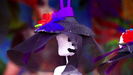 muñecas mexicanas del día de los muertos del cráneo