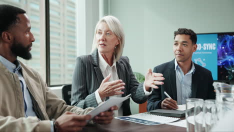business meeting with diverse team