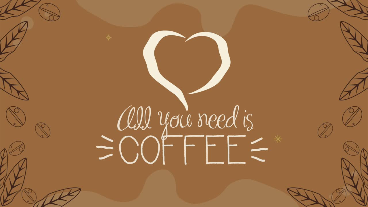 all you need is coffee lettering with coffee