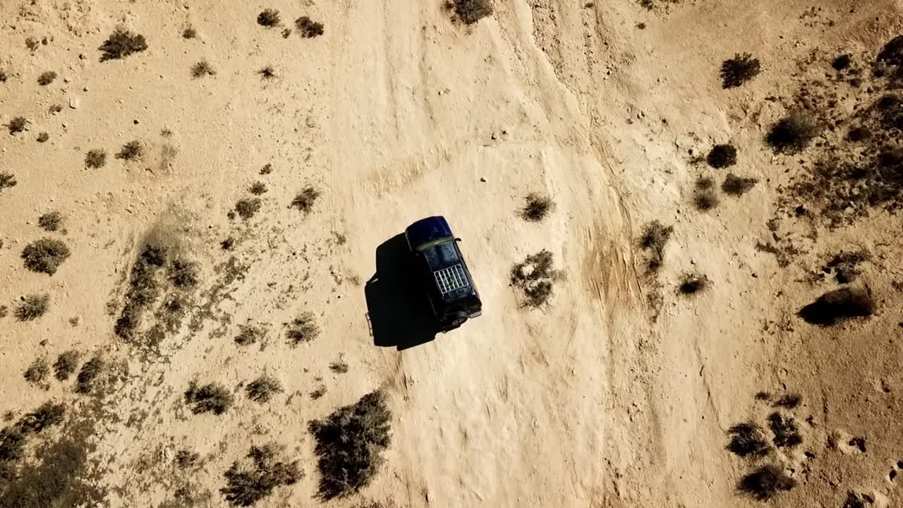 사막 여행, 모래, 거친 뜨거운 환경, 희박한 식물