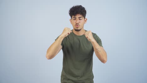 Man-giving-motivational-speech-to-camera.