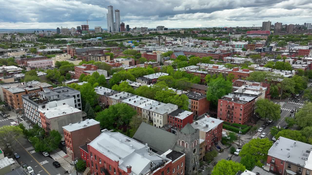 área residencial de la comunidad del vecindario de nyc