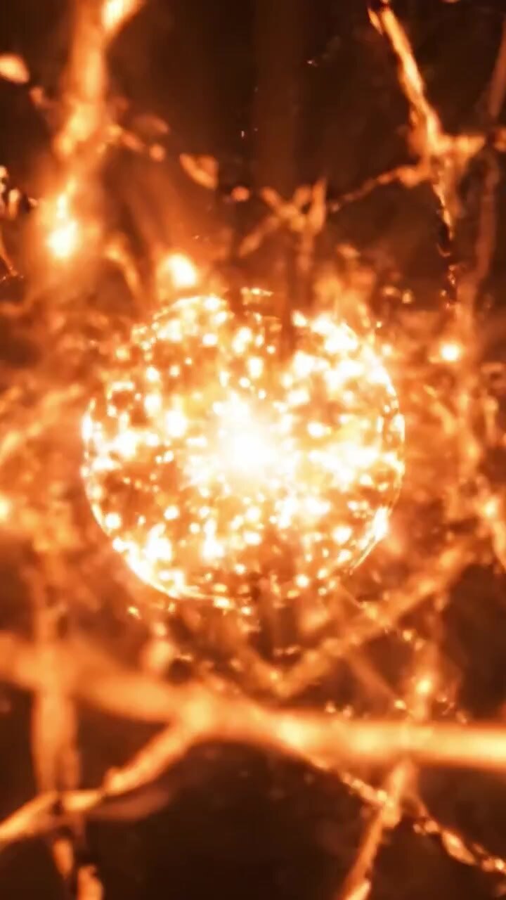 Exploring the Intrinsic Beauty of Atomic Structures: A Journey Through Vibrant Particles and Glowing Energies in a Hypnotic Visualization
