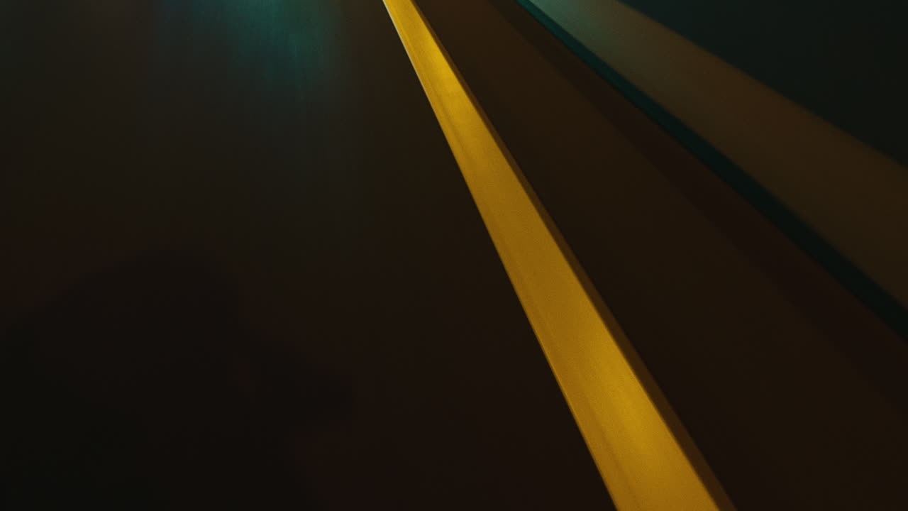 Night Road with Motion Blur