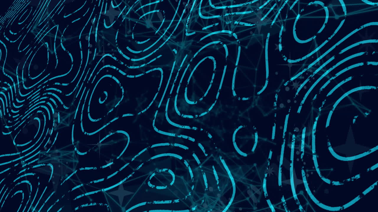 animación de rastros de luz sobre un fondo oscuro