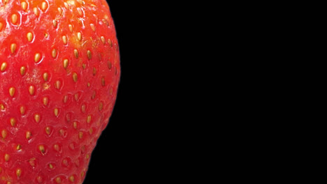 close-up of a strawberry