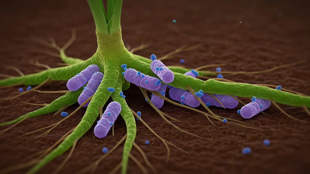 Exploring the Complex Interactions Between Plant Roots and Soil Microorganisms: A Close-Up of Symbiotic Relationships in Action