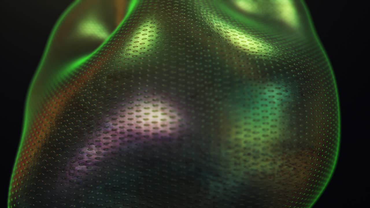 animación en movimiento de una esfera 3d abstracta