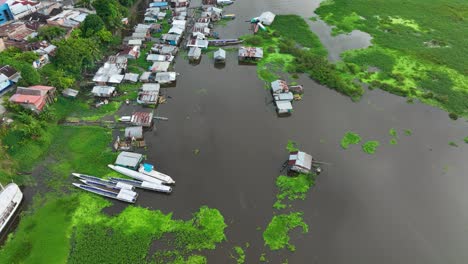 aerial view of iquitos, peru, also known as the capital of the peruvian amazon