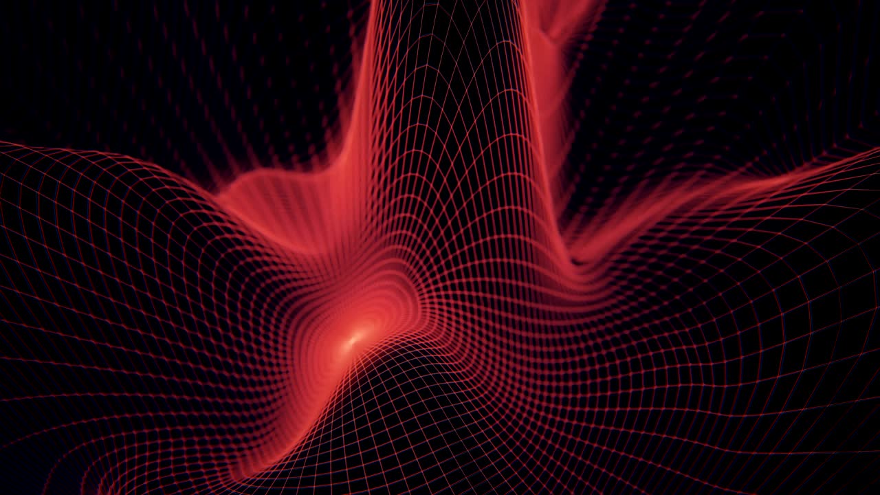 4K Undulating Abstract Grid.