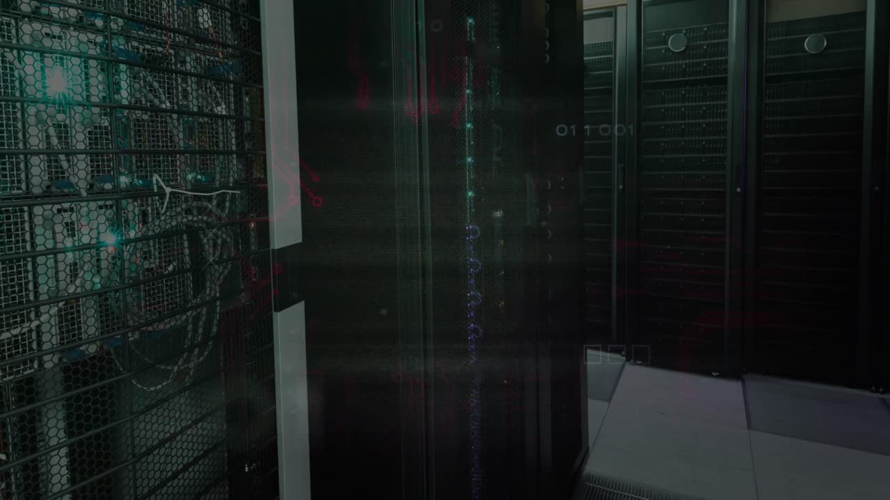 Animation of data processing and computer servers
