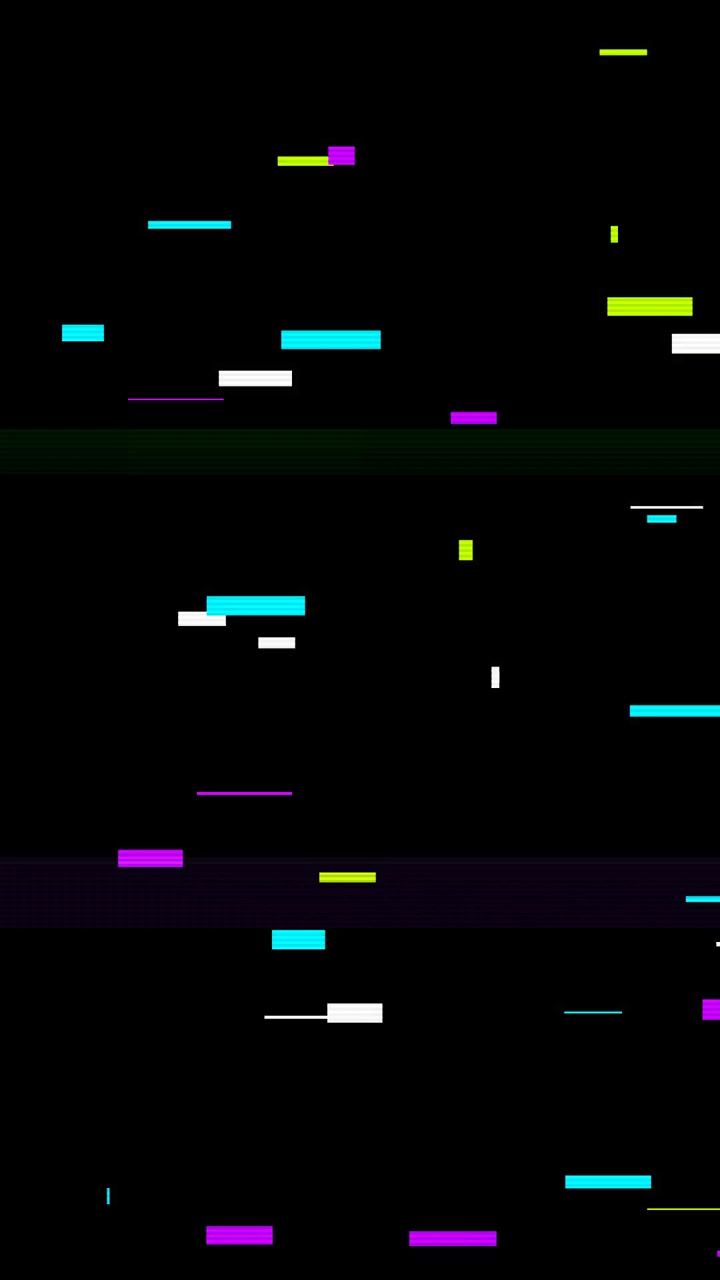 Digitaler Glitch-Effekt mit farbiger statischer Interferenz