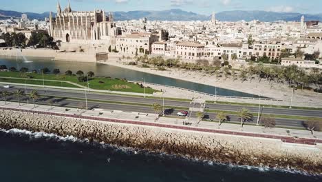 aerial view of palma de mallorca, spain